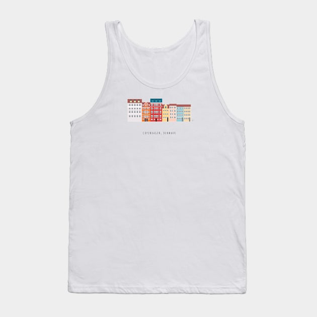 Nyhavn 2, Copenhagen, Denmark - South Tank Top by lymancreativeco